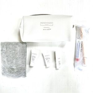 The White Company London for British Airways Business Class white pouch